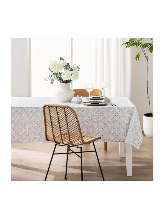 Stain Resistant Tablecloth L-c Opaline Naturel 145x240cm
