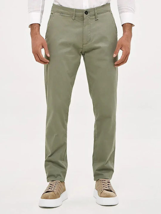 Brokers Jeans Men's Trousers Chinos Elastic in Slim Fit Khaki
