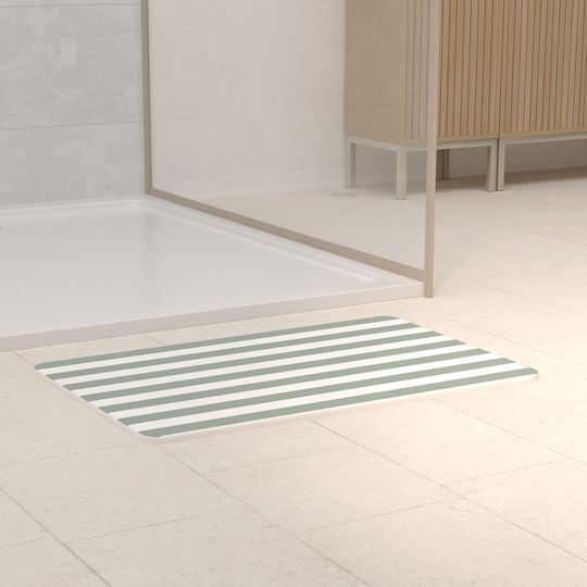 5Five Non-Slip Set Bath Mats F-v Strio 220352C Green 39x60cm