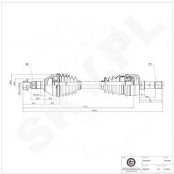 Μπροστινός Δεξιός Άξονας Κίνησης Cadillac Bls Opel Astra J Signum Vectra C Saab 9-3 95520755 Μπροστινός Δεξιός Άξονας Κίνησης Cadillac Bls Opel Astra J Signum Vectra C Saab 9-3 95520755