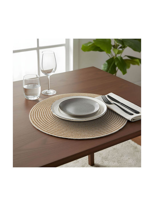Othello Tischsets Rund Papier Beiges 38cm Othello Tischsets Rund Papier Beiges 38cm