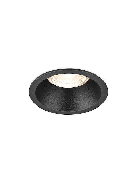 Braytron Tetra Metallic Recessed Spot With GU10 Bulb Base White 8.2x8.2cm