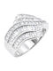 Xrisokosmima Women's Ring with Zircon from Silver
