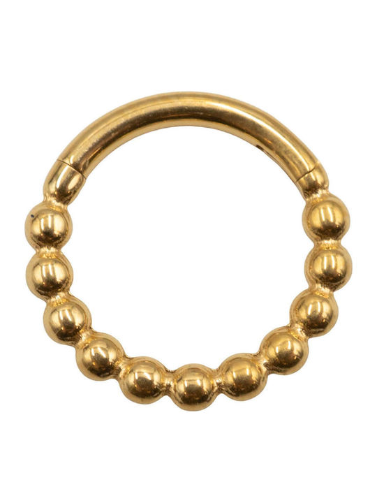 Poco Loco Clicker Earrings from Gold Plated Titanium TB-2043Y