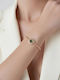 Bode Women's Bracelet Made of Gold Plated Stainless Steel with Zircon
