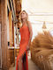 Lingerie Boutique Γυναικείο Φόρεμα Παραλίας Πορτοκαλί