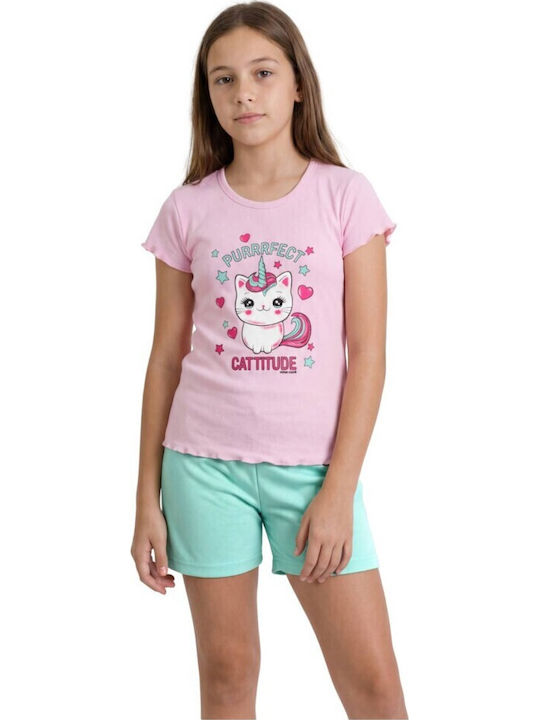 Nina Club Kinder-Nachtwäsche Sommer Rosa