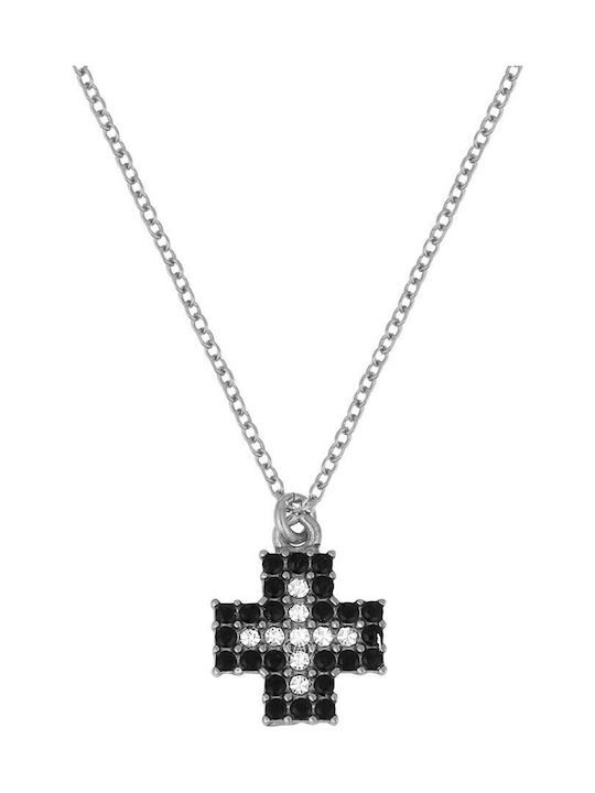 Verorama Silver Cross with Chain