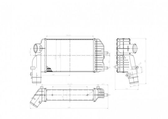 Intercooler Boxer 2.5td 94 0384.e4 Auto-Kühlschränke Motor
