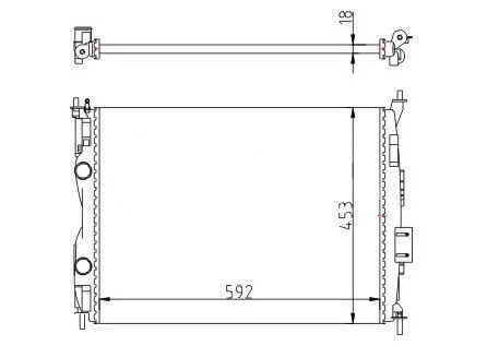 Nissan Qashqai Auto-Kühlschrank Motor 1.6 16v 07 21400-jd000