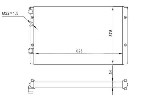 Radiator Polo 1.3 1.6i 94 6n0.121.253m