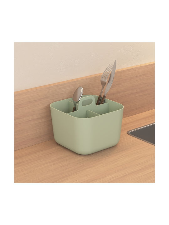 5Five Suport De Scurgere Pentru Tacâmuri Din Plastic Verde 16.5cm
