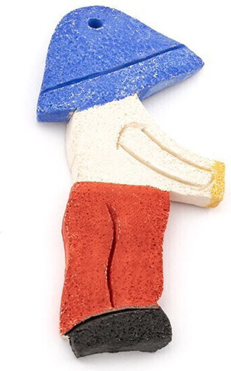 Diva Set Dekorative Figuren aus Keramik Material 10,5x4cm 2Stücke