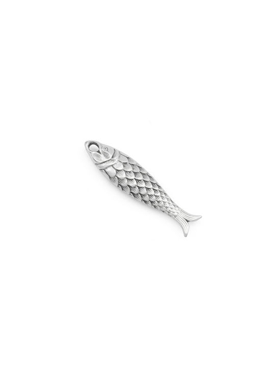 Diva Set of Decorative Fish Made of Metal 4.4x1.1cm 4 Pieces