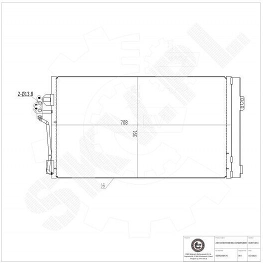 Klimakompressor Mercedes Viano Vito A/C-Trockner A6398350470