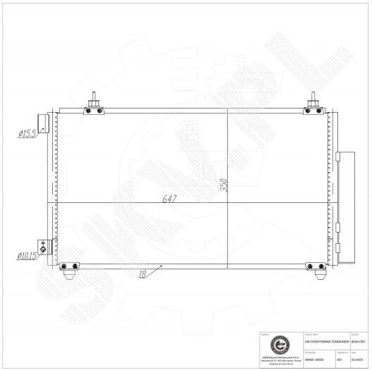 Toyota Celica Air Conditioning Dryer 88460-20560
