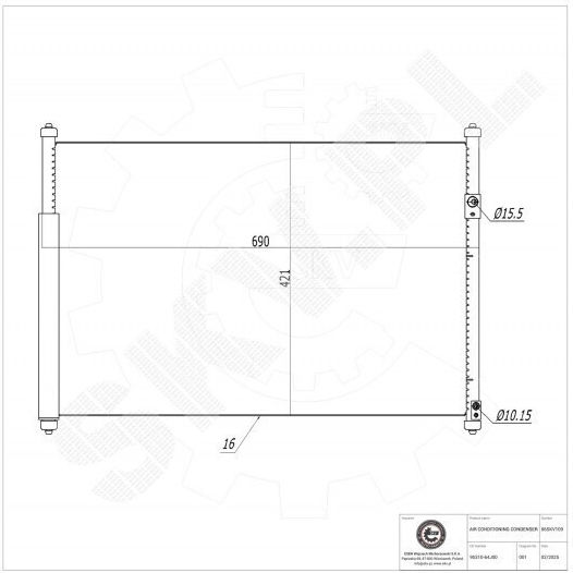 Condensator Climatizare Grand Vitara Ii Dezumidificator 9531064j00
