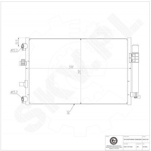 Klimakompressor Ford C-Max II Focus III A/C-Trockner Bv6119710ba