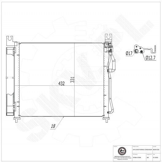 Kia Picanto A/C Dryer 9760607000