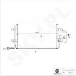 Air Conditioning Condenser for Audi A3 TT Seat Leon Toledo II Skoda Octavia I Volkswagen Bora I Golf IV 1J0820411D