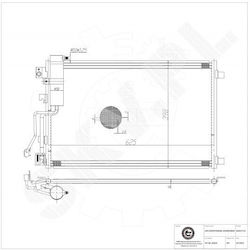 Condensator Climatizare Nissan Qashqai +2 Dezumidificator A/C 92100jd500