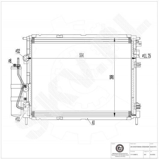 Klimakompressor Renault Clio II Kangoo Thalia II 7711368012