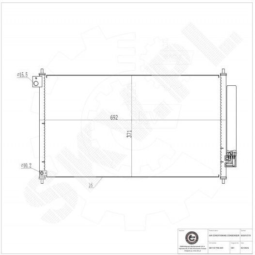 Klimakompressor Honda Civic Ix A/C-Trockner 80110TR0A01