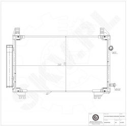 Συμπυκνωτής Κλιματισμού Toyota Yaris Αφυγραντήρα 884600d400 Συμπυκνωτής Κλιματισμού Toyota Yaris Αφυγραντήρα 884600d400