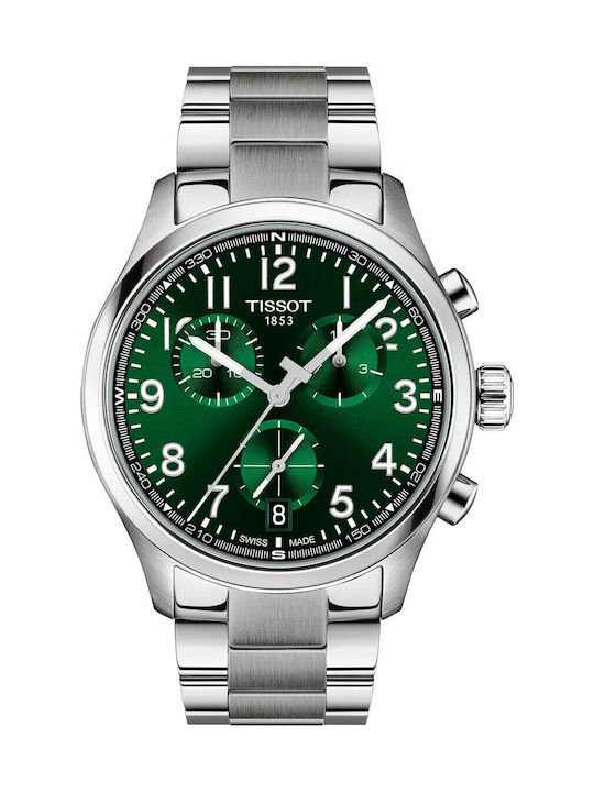 Tissot Chrono Men's Battery Watch with Silver M...