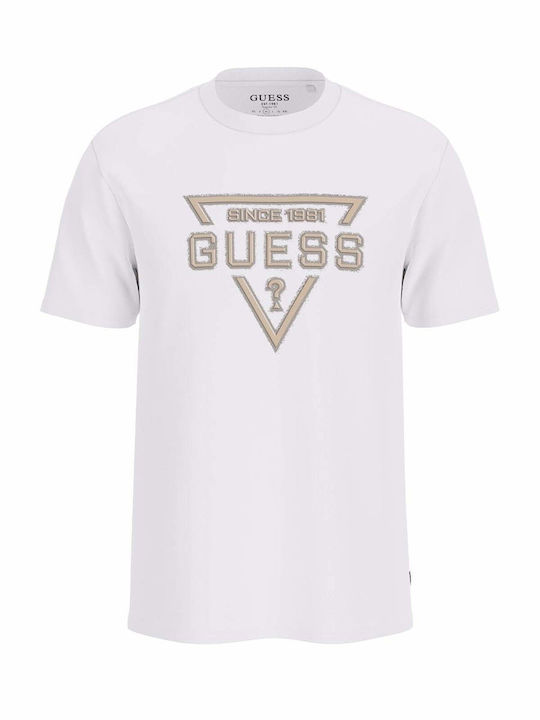 Guess Tricou Alb