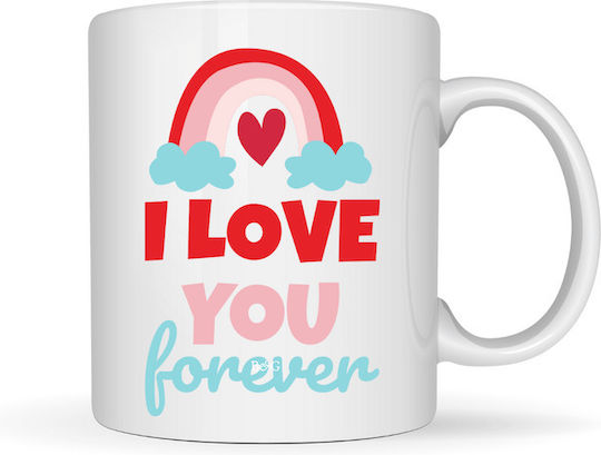 Mug "I Love You Forever" Rainbow