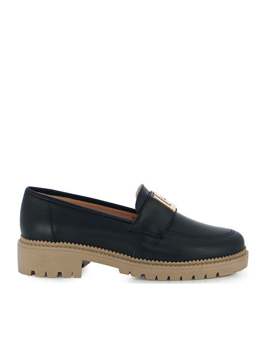 Guy Laroche Leather Women's Moccasins In Blue C...