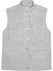 Women's Sleeveless Jacket for Winter Soft Grey