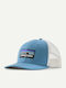 Patagonia P-6 Logo Trucker Hat Shore Blue