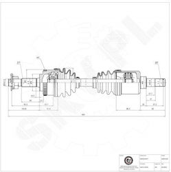 Ημιαξόνιο Nissan Primera Εμπρός Αριστερό 391012f001 Ημιαξόνιο Nissan Primera Εμπρός Αριστερό 391012f001