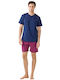 Noidinotte Summer Men's Pyjama Navy Blue