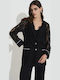Dejavu Women's Black Blazer