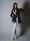 Sotris Long Women's Blazer Dark Blue
