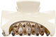 Square Gold Claw Clip Hair Clip Square 9cm Beige