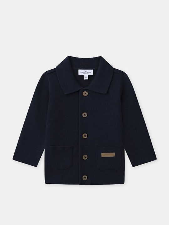 Kids Cardigan Knitted Blue