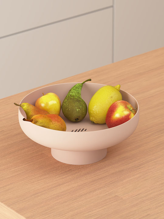 5Five Plastic Pink Fruit Bowl 26x26x10.5cm