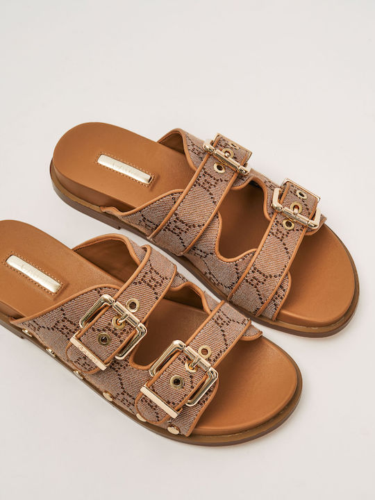 Gaudi Women's Flat Sandals Beige