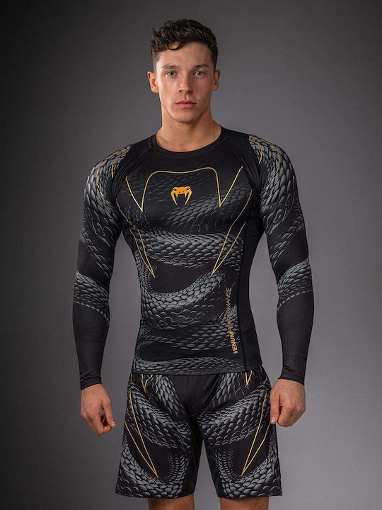 Venum Men's Long Sleeve Shirt VENUM-06067-659 for Jiu-Jitsu Black