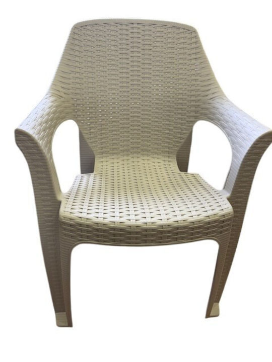 Outdoor Chair Plastic Kronos Beige 61x61x84.5cm