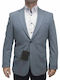 Summer Men’s Suit Jacket with Regular Fit Blue