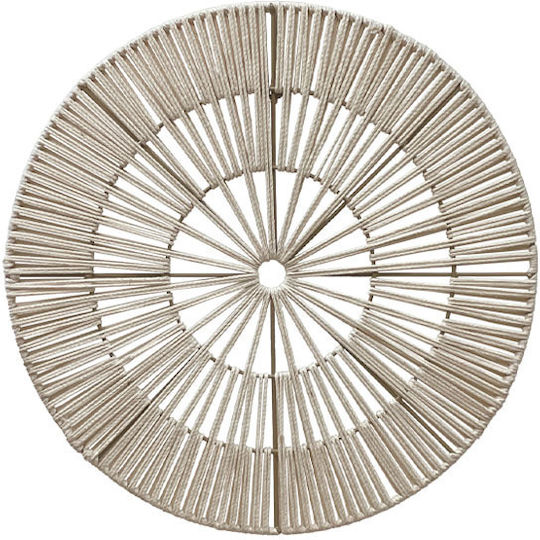 Marhome Beige Wall Decor Made of Metal 38x38cm