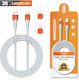 Ldnio USB-A To Lightning Кабел 30W Бял 4м