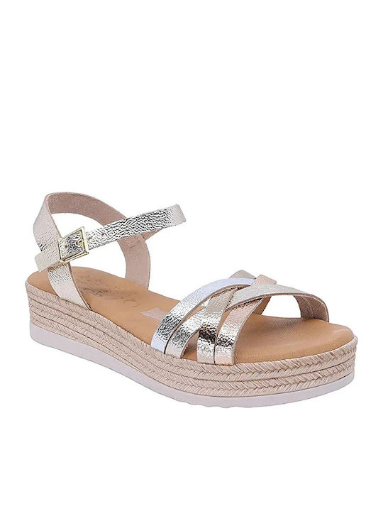 Sommer Damenplattformen Silber
