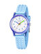 Calypso Analoge Kinderuhr Hellblaue mit Gummi Armband