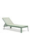 Plastic Garden & Pool Deckchair Plano Green 178x71x97cm